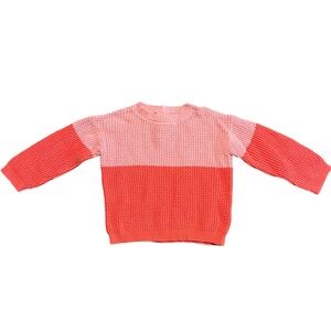 GYMBOREE BABY | KNIT PULLOVER SWEATER | PEACH/PINK | TODDLER GIRL | 3T